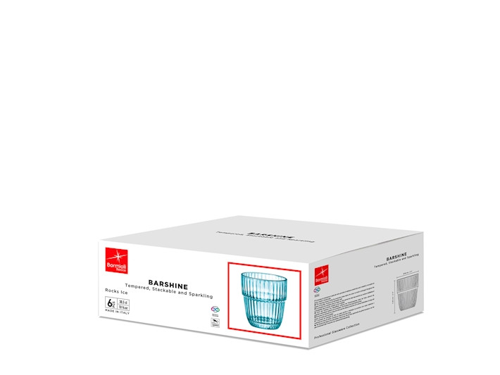 BICCHIERE BAR SHINE ROX AZZURRO CL.31