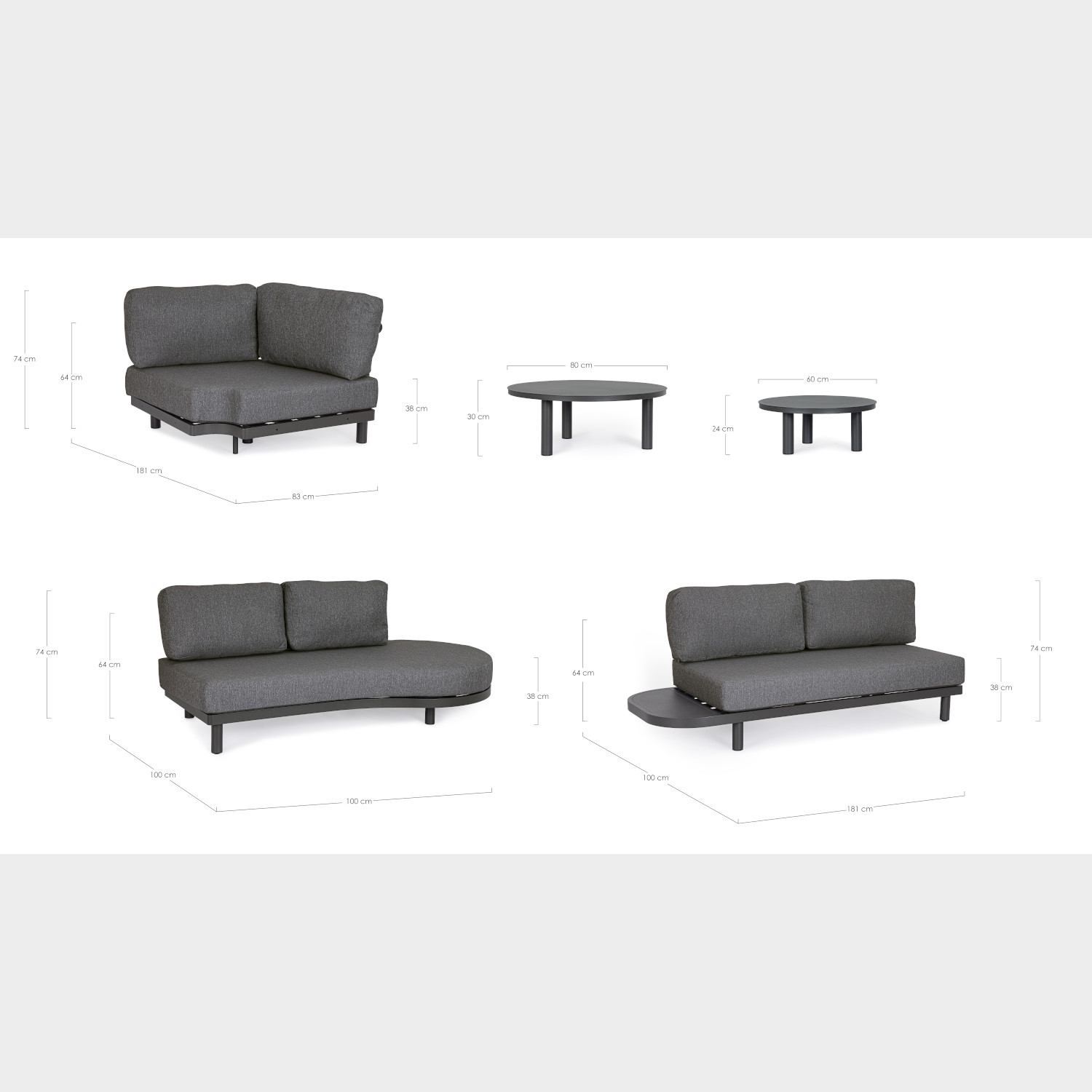 SET SALOTTO ANG.C-C HERCULES ANTRACITE