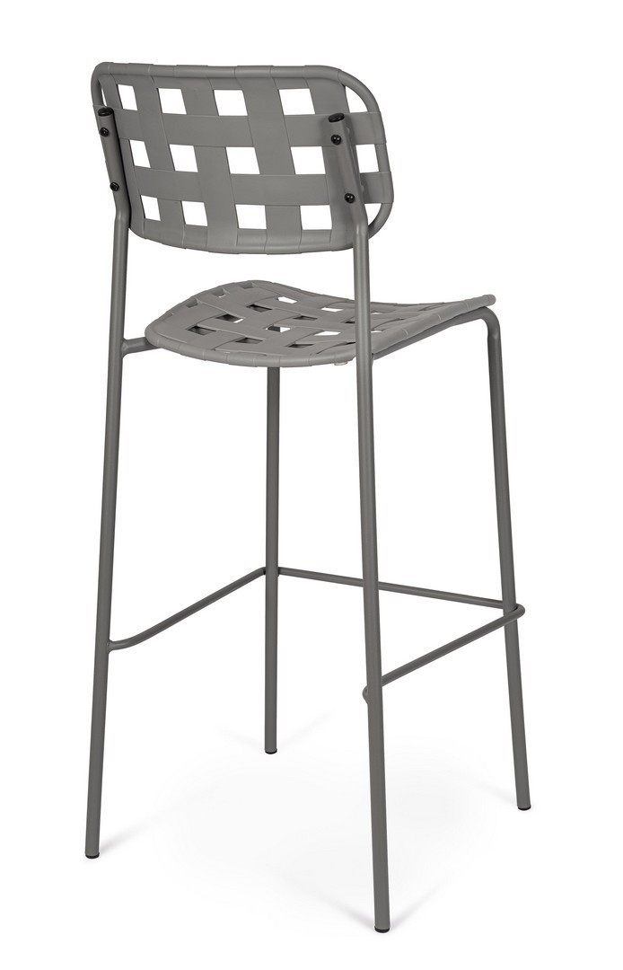 SGABELLO BAR CLOVER GRIGIO