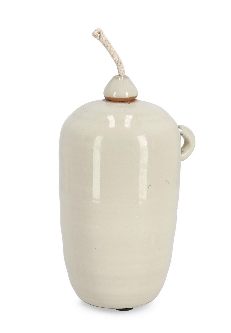 *VASO CON STOPPINO ESMA BEIGE H.18.5