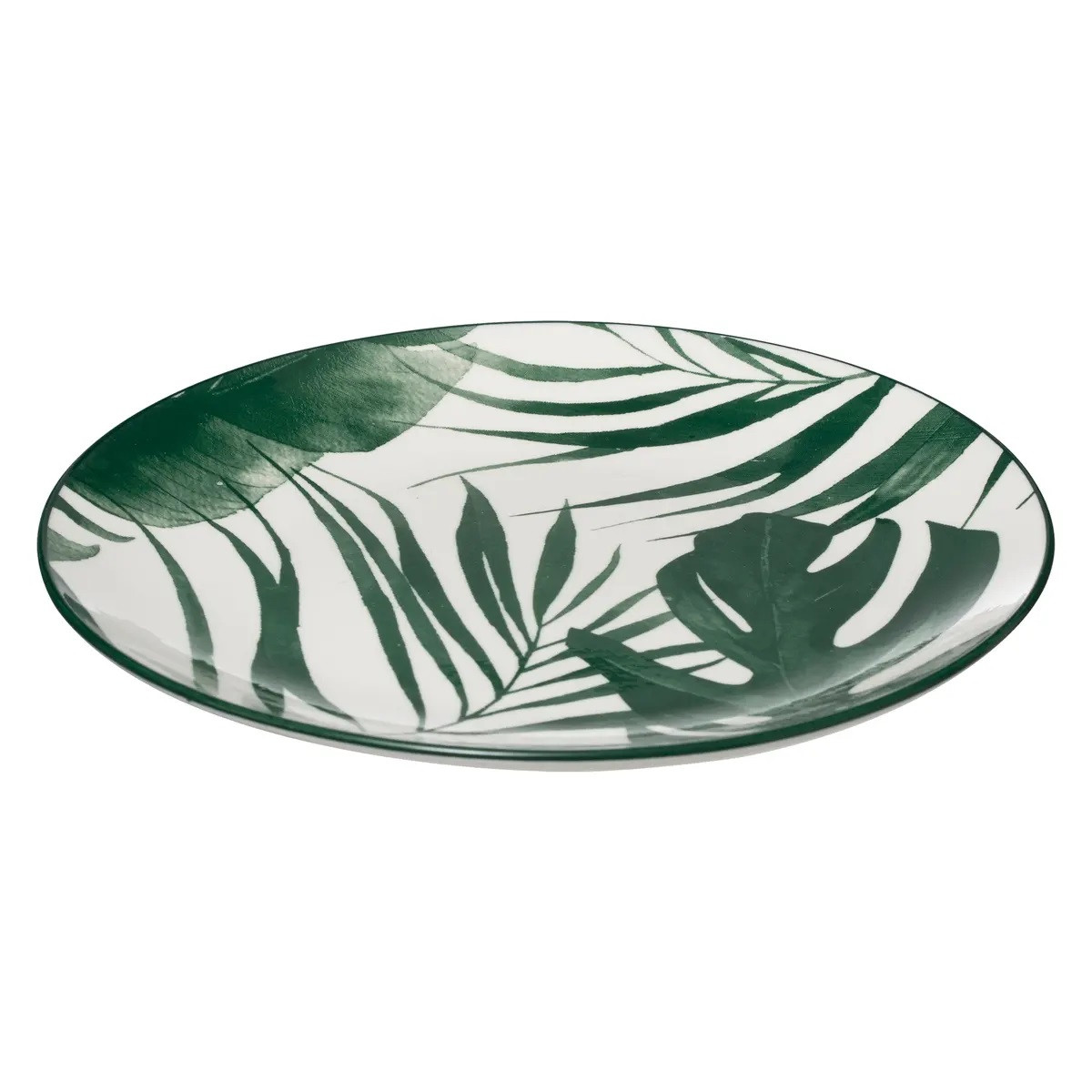 SERVIZIO PIATTI PALME PZ.18 VERDE