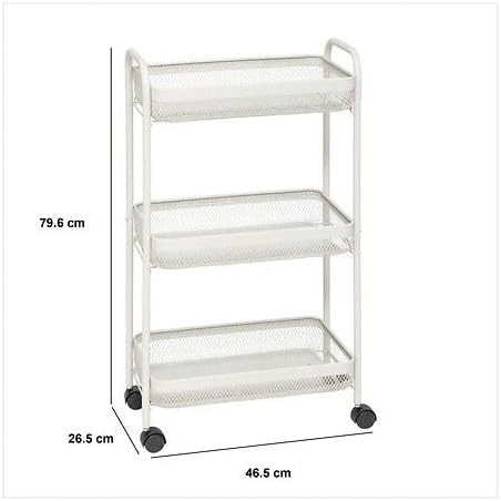 CARRELLO MAYAJ BCO CM.46.5X26.5X79.6H