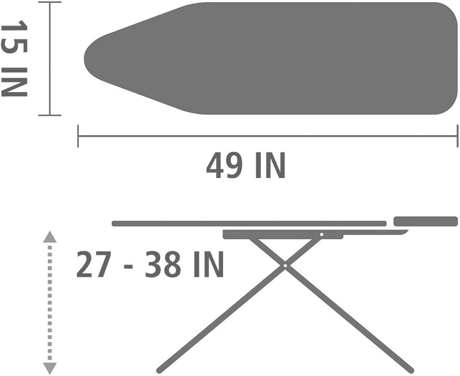 ASSE DA STIRO B COMFORT CM.134X38 ECRU