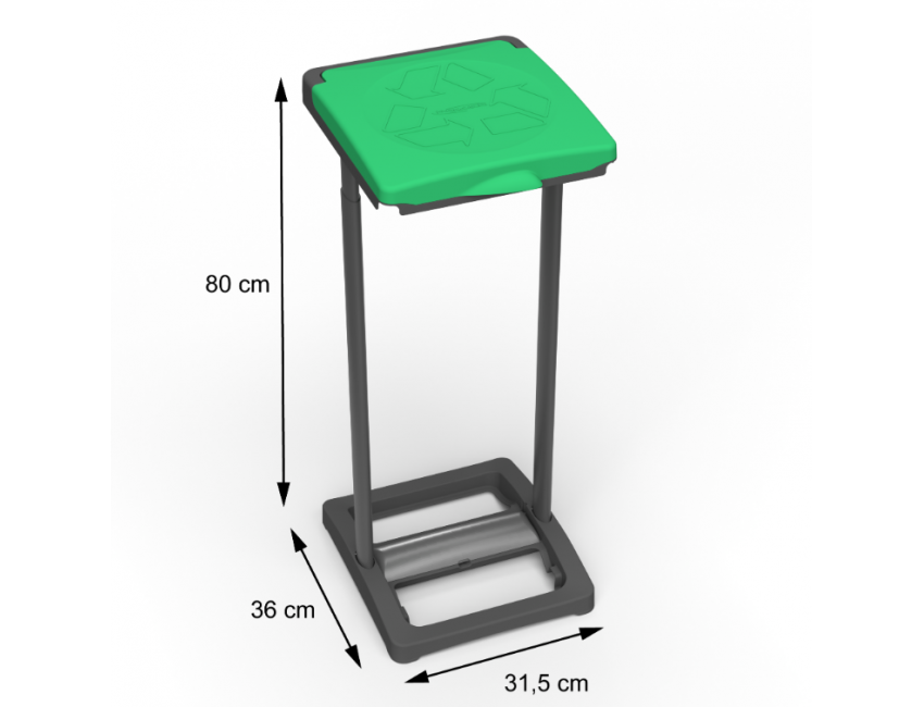 PORTASACCO MR.B MONO CM.31.5X36X80H C/PORTASACCHI