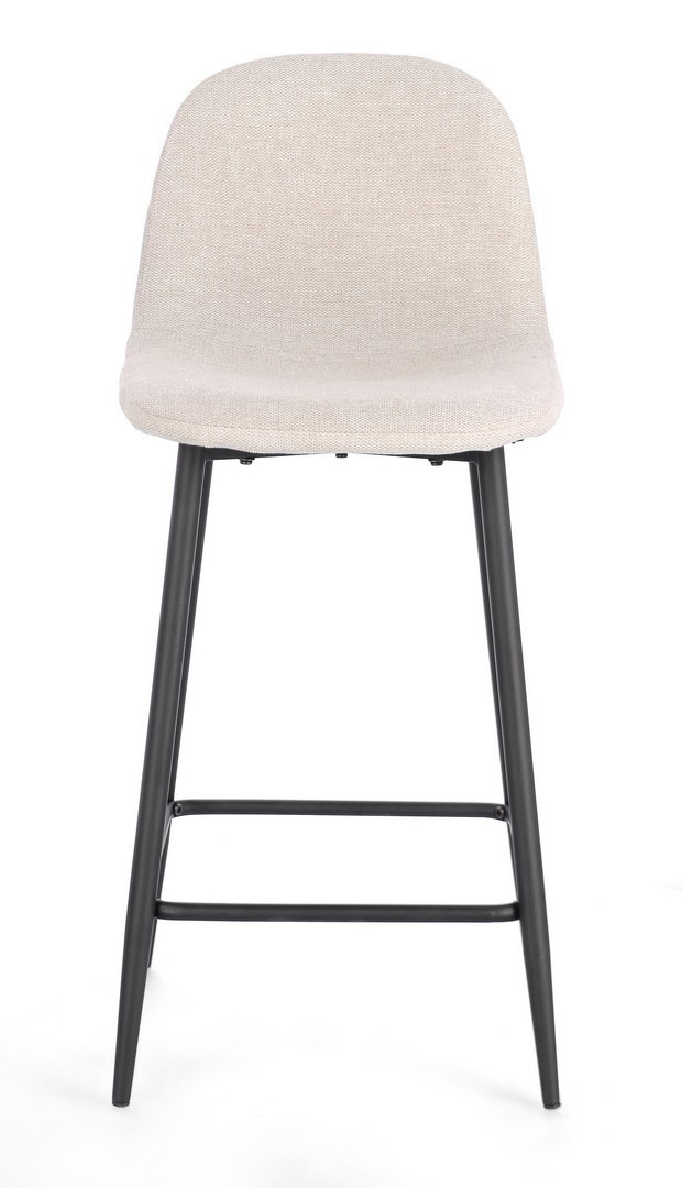 SGABELLO BAR IRELIA N/BEIGE H.92