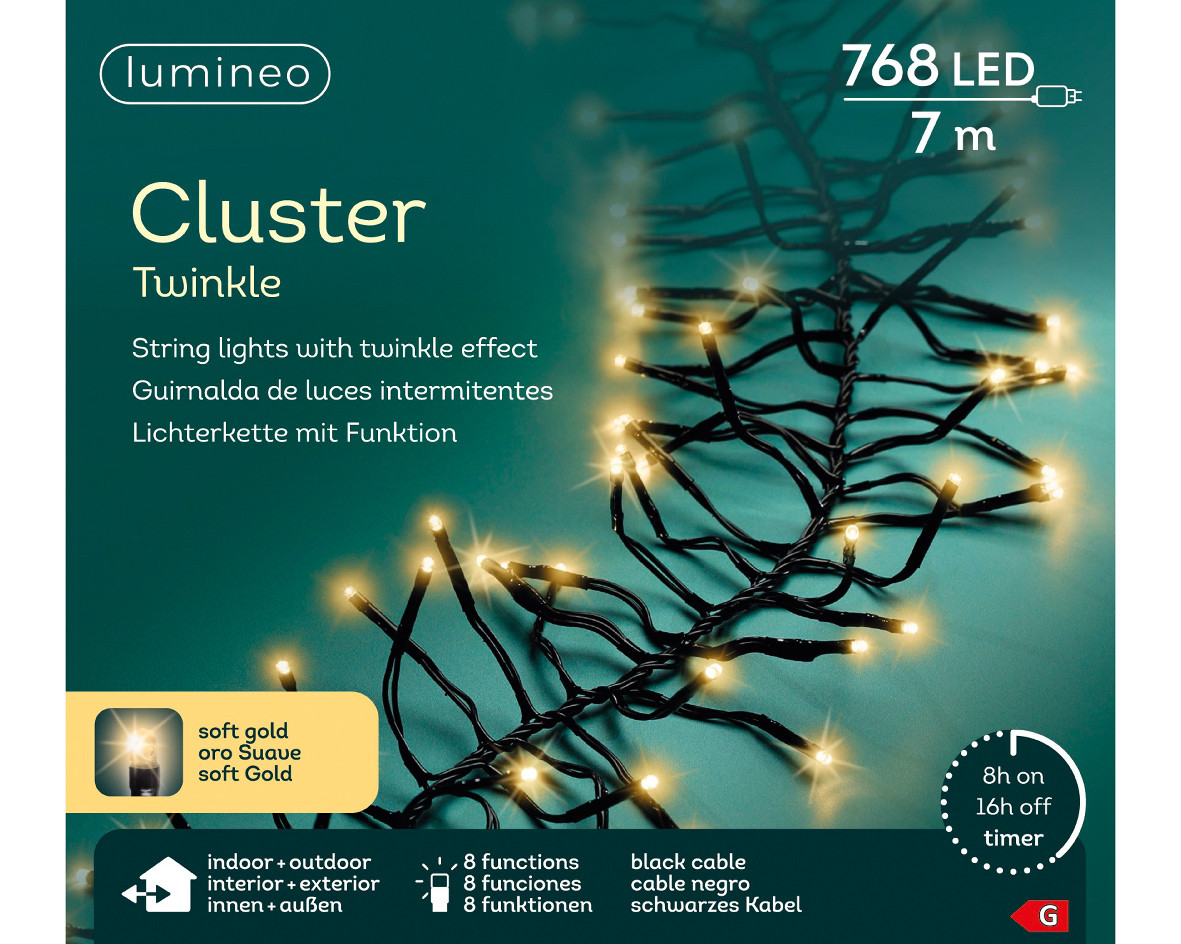 SERIE 768LED 8F.CLUSTER LUCE CALDA