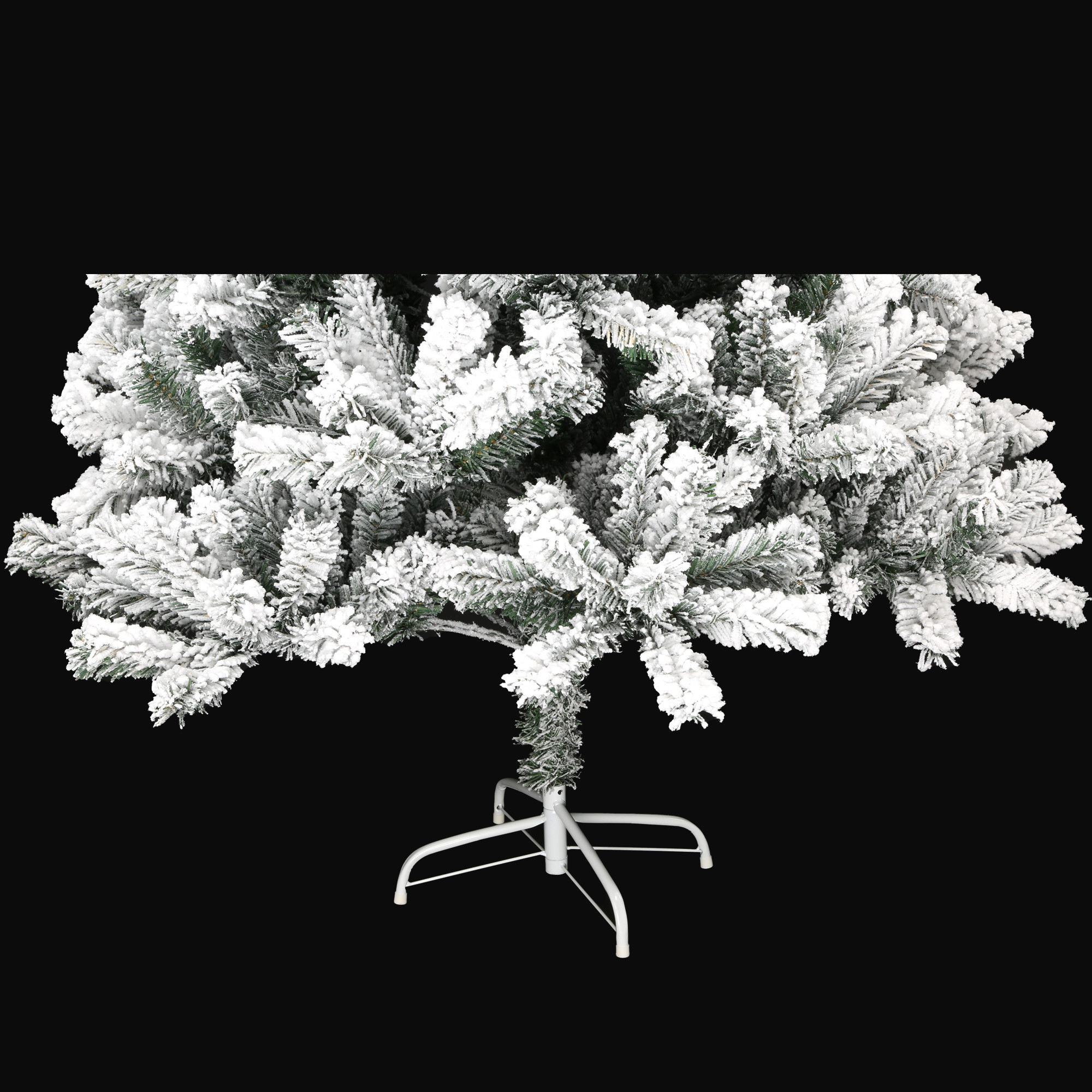 ALBERO DI NATALE INNEVATO PVC CM.120 300 PUNTE