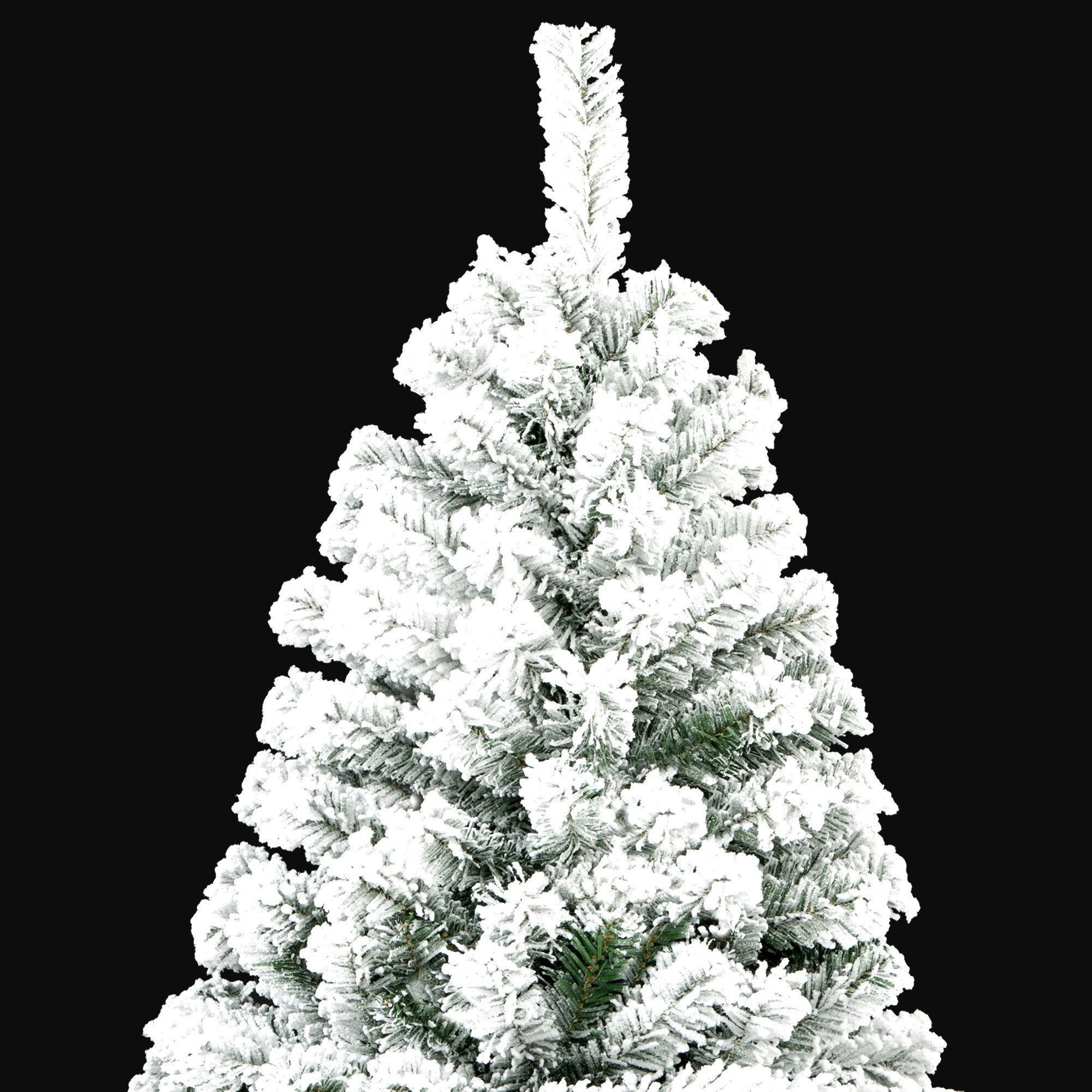ALBERO DI NATALE INNEVATO PVC CM.120 300 PUNTE