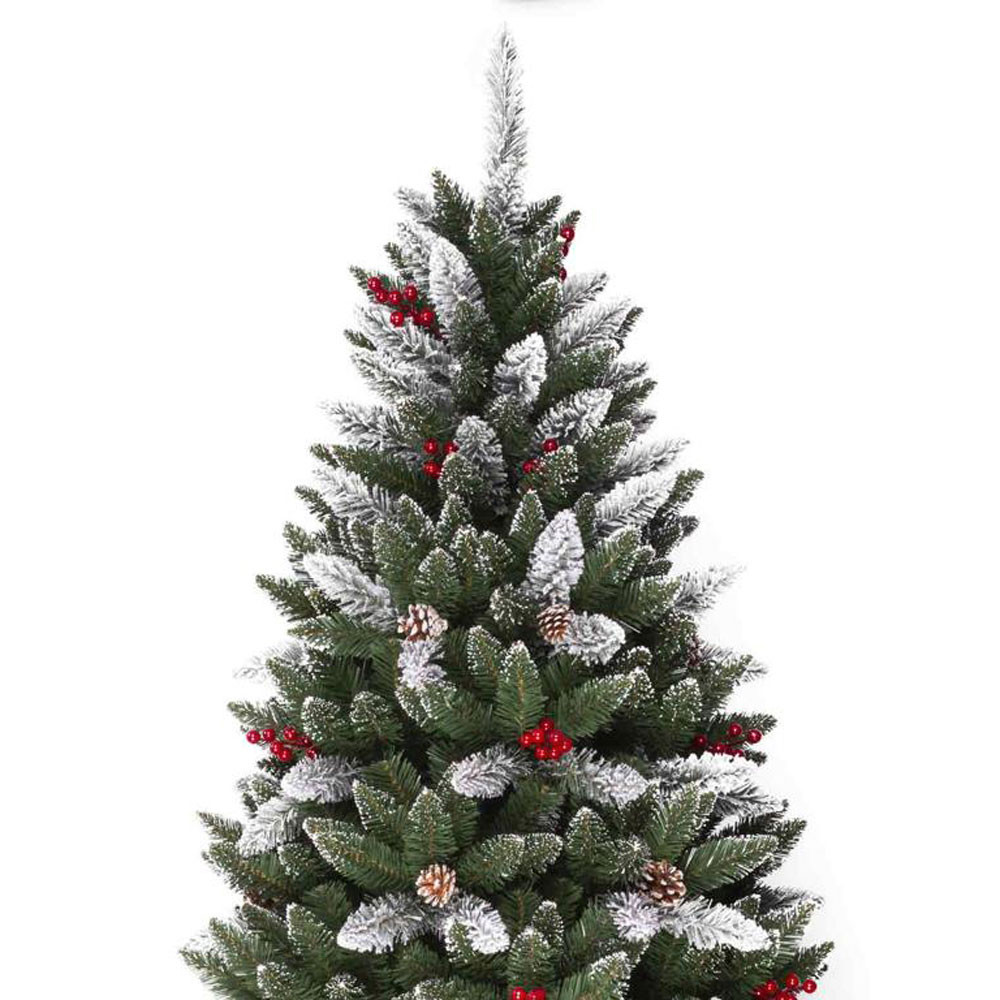 ALBERO NATALE C/BACCHE E PIGNE 150 PVC 586 PUNTE