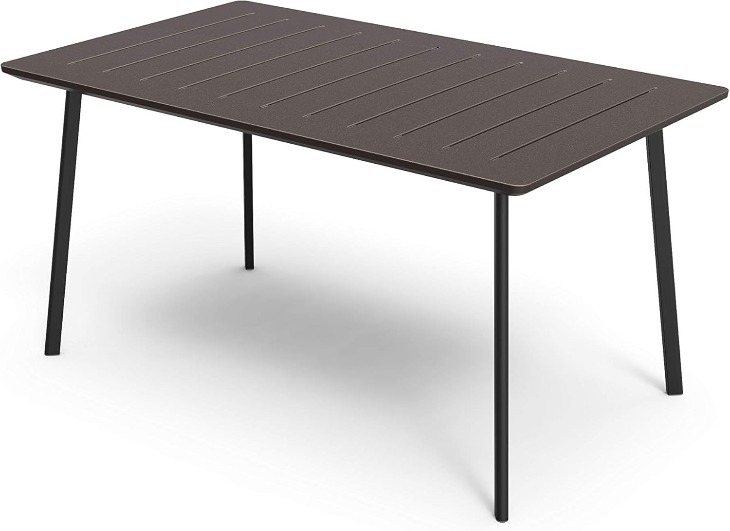 TAVOLO CM.146X87 CON 6 POLTRONE BRONZO