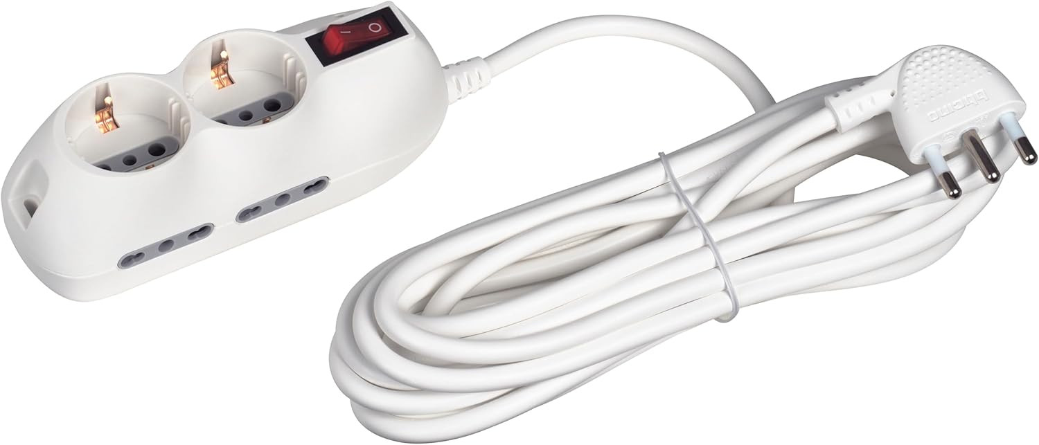 MULTIPRESA SLOT6 4+2 PRESE 16A BIANCA