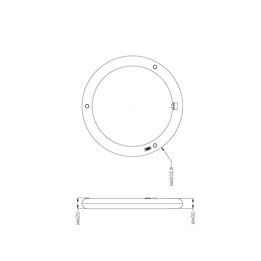 LED CIRCOLARE T9 19W 1950LUMEN TRICOLOR