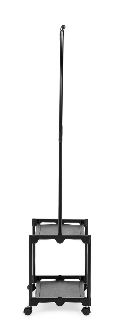 STAND APPENDIABITI NERO C/RUOTE CM. 86X35X156H STAND APPENDIABITI NERO C/RUOTE CM. 86X35X156H