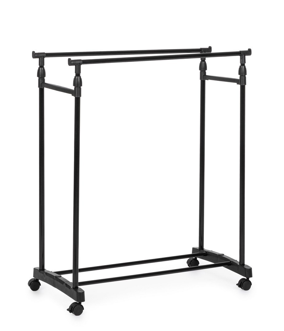 STAND APPENDIABITI ELIDA NERO CON RUOTE