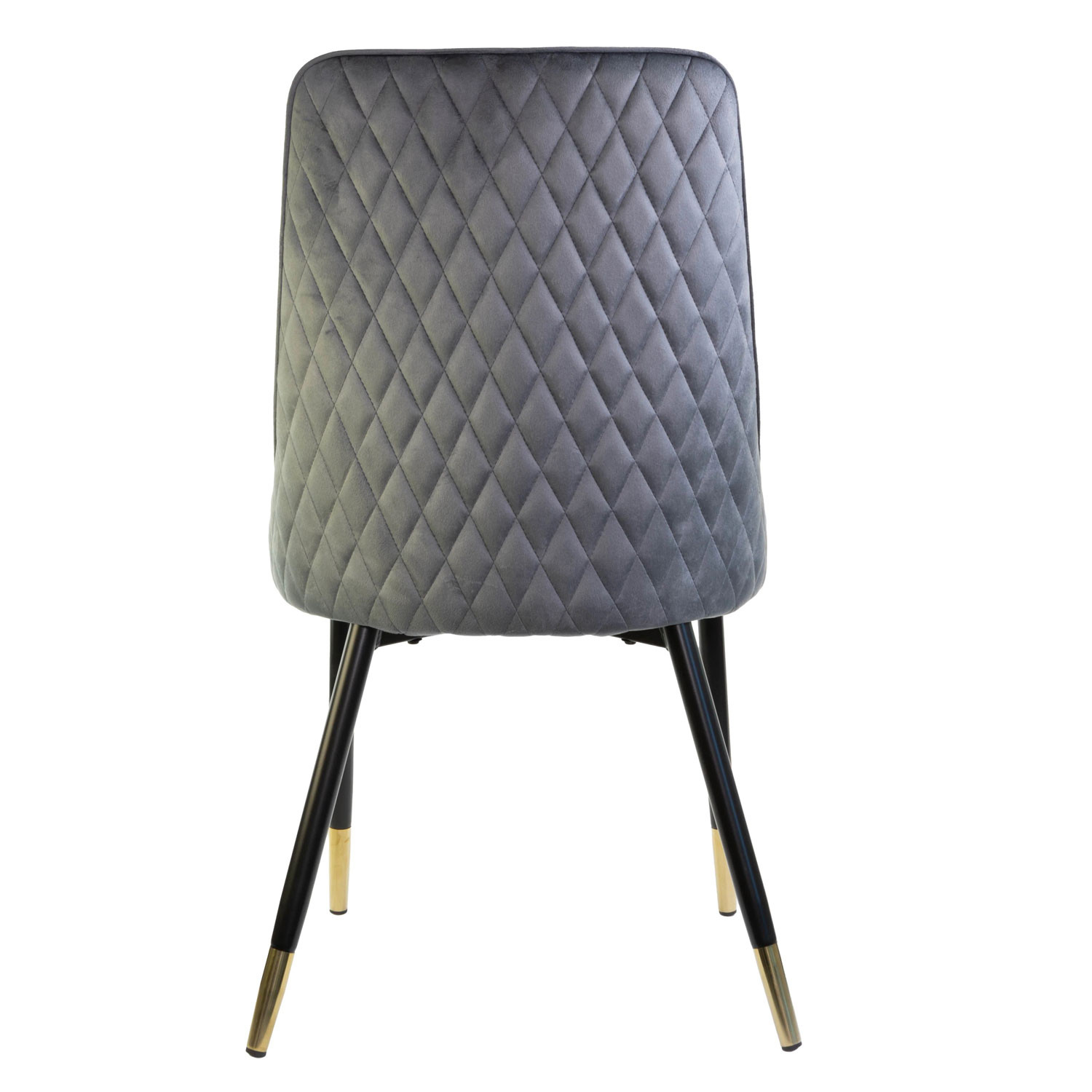 SAINT TROPEZ SEDIA IMB.VELL.GRIGIO PIEDE NERO/ORO