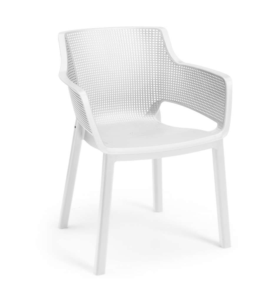 TAVOLO 160X95 CON 6 POLTRONE BIANCO