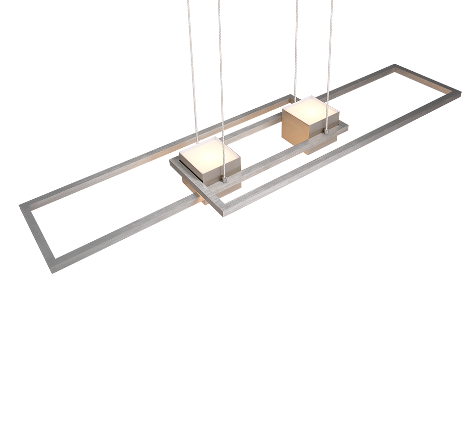 ALBANY SOSP.LED 1X37W MET.ACCIAIO CON TELECOMANDO