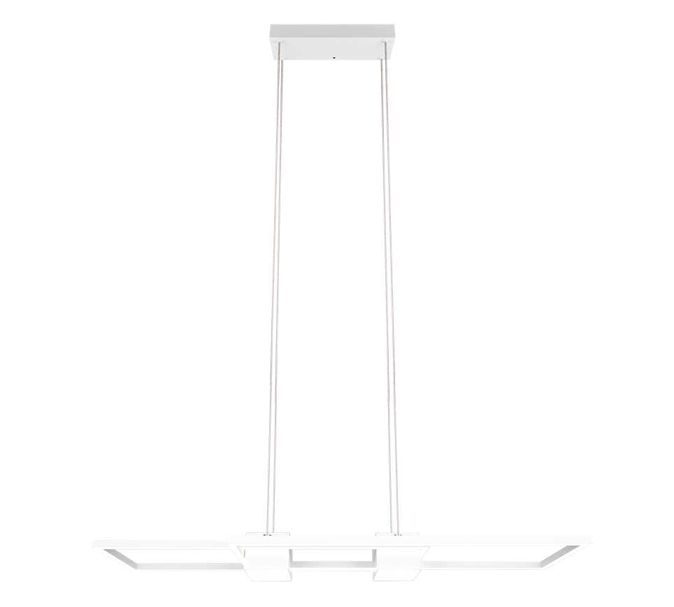 ALBANY SOSP.LED 1X37W MET.BIANCO CON TELECOMANDO