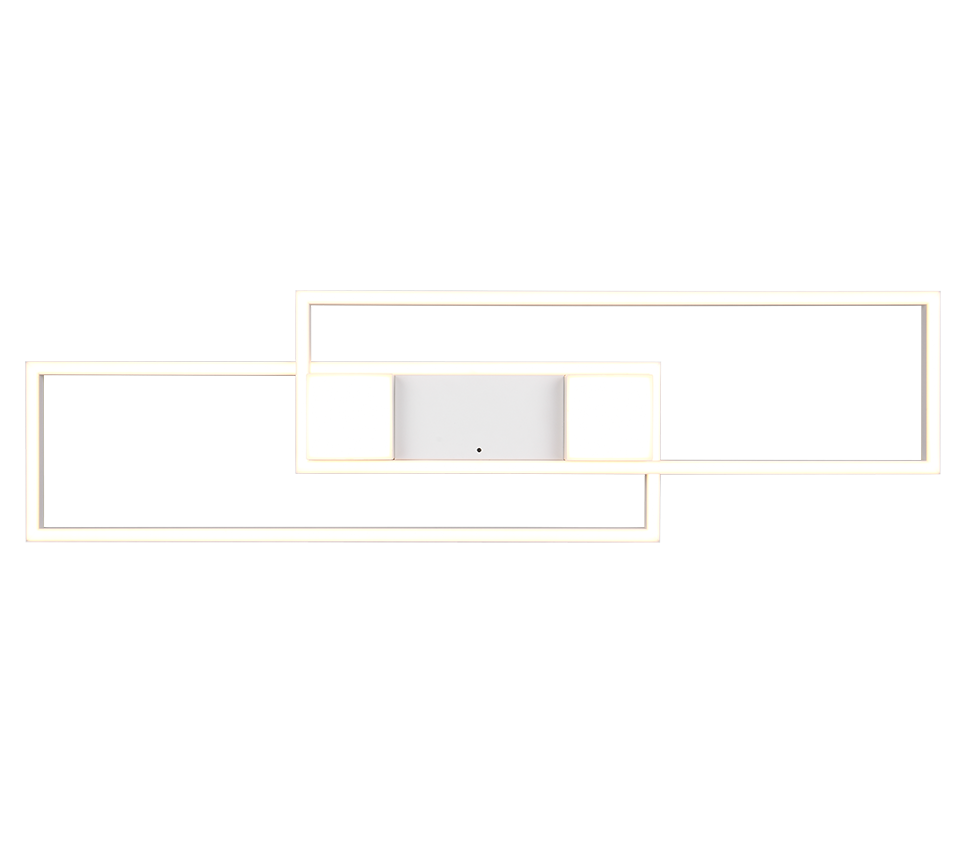 ALBANY PLAF.LED 1X37W MET.BIANCO CON TELECOMANDO