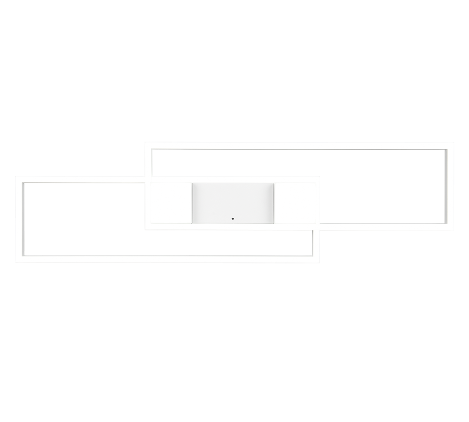ALBANY PLAF.LED 1X37W MET.BIANCO CON TELECOMANDO
