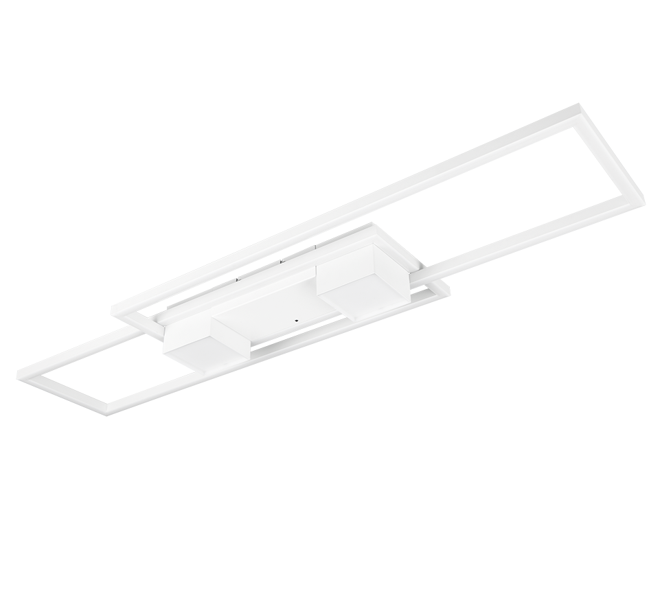 ALBANY PLAF.LED 1X37W MET.BIANCO CON TELECOMANDO