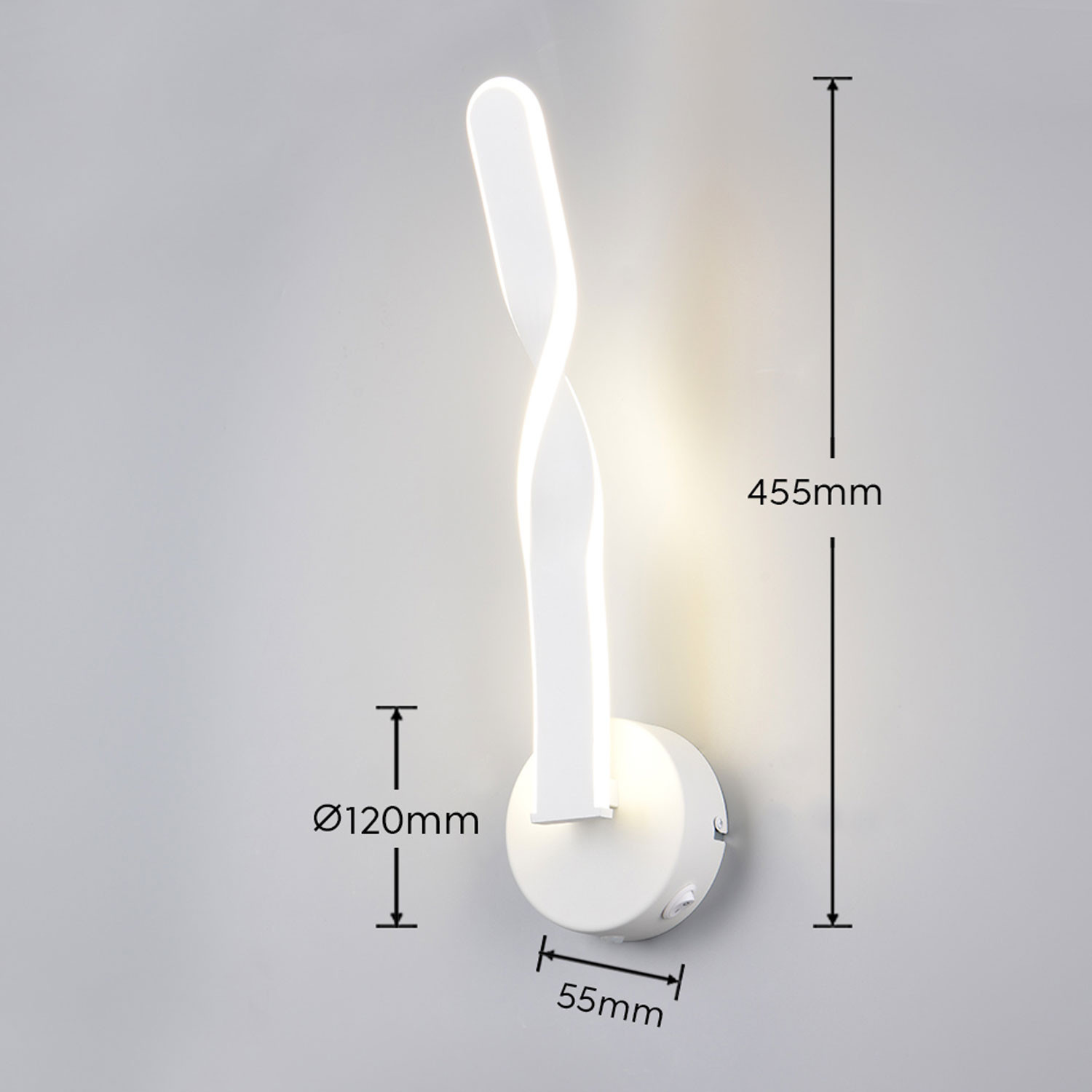 GINKO APPLIQUE LED 11W MET.H.45 4K BIANCO