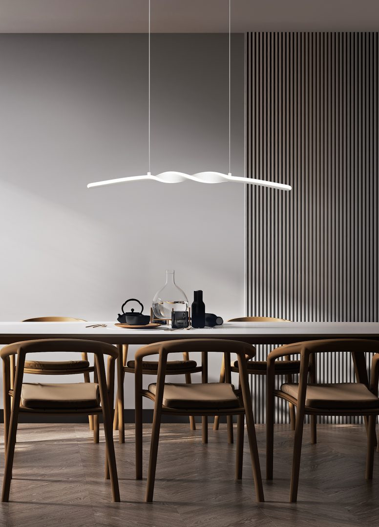 GINKO SOSP.LED 18W 4K CM.80 METALLO BIANCO