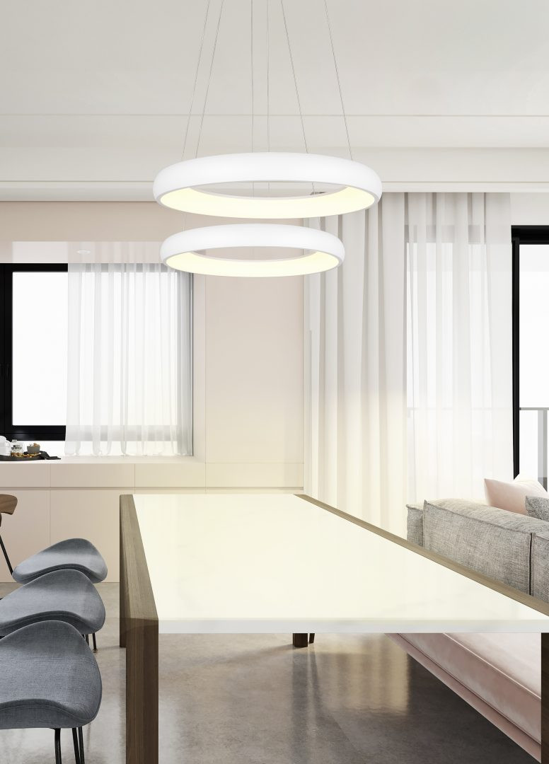 CARDONA SOSP.LED D.45 30W 4K METALLO BIANCO
