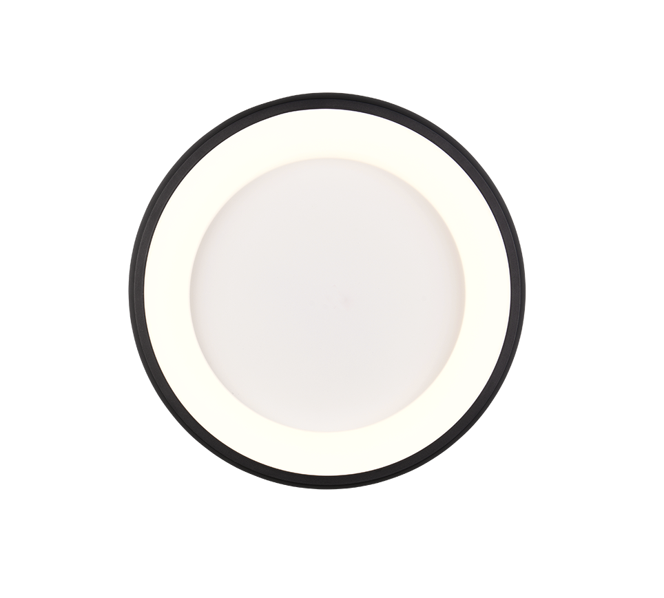 CARDONA PLAF.LED 1X30W D.45 METALLO NERO