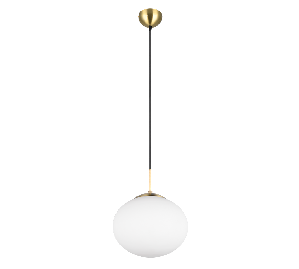 FOMENTO SOSP.SFERA VETRO D.30 OTTONE SATINATO