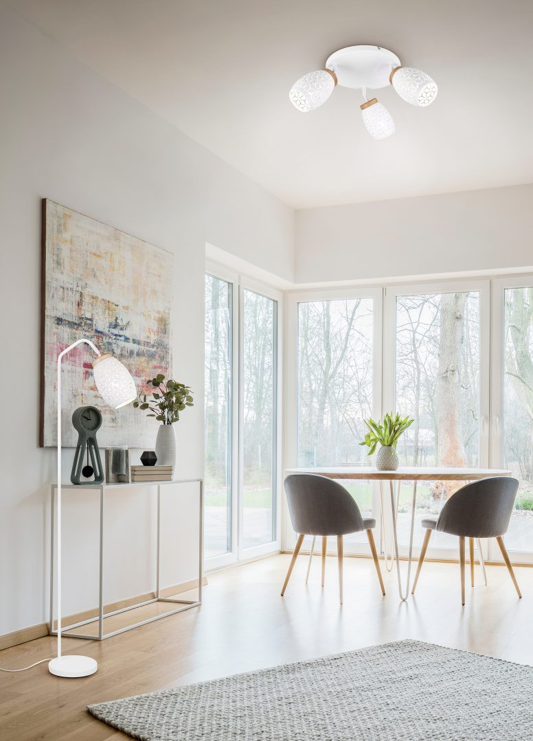 BIDAR PLAF.A 3SPOT MET.B/LGN CM.58 E14