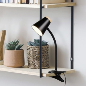 PONGO LAMPADA STUDIO LED NERA H.36 CON PINZA