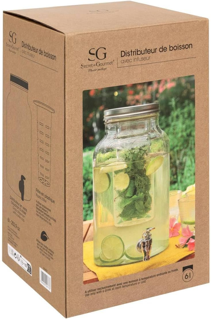 DISPENSER BEVANDE FUZY 6LT TRASPAR.