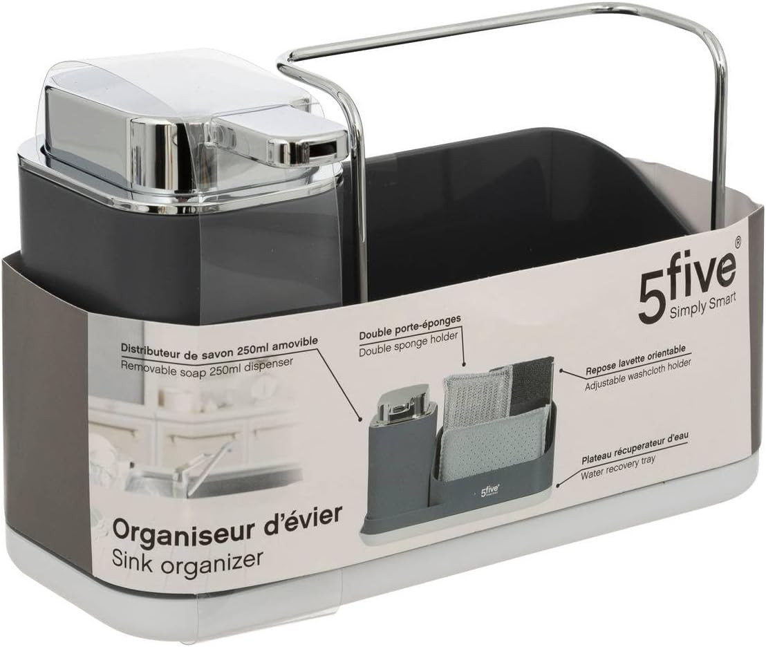 DISPENSER PER SAPONE 4IN1 0.3LT GRIGIO