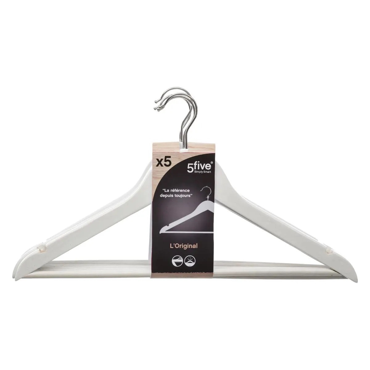SET 5 GRUCCE LEGNO BIANCHE