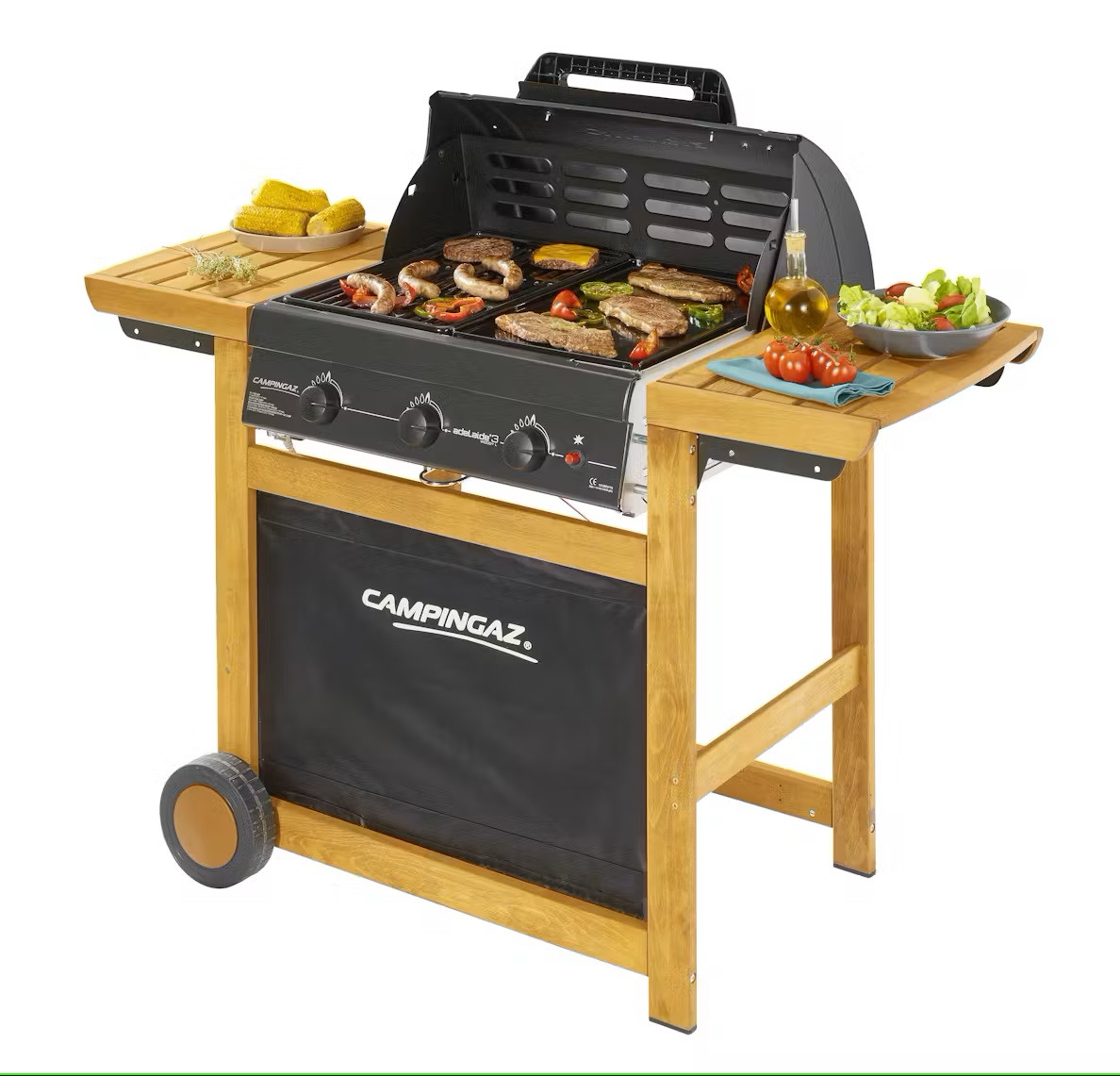 BARBECUE ADELAIDE 3 WOODY L DUAL GAS