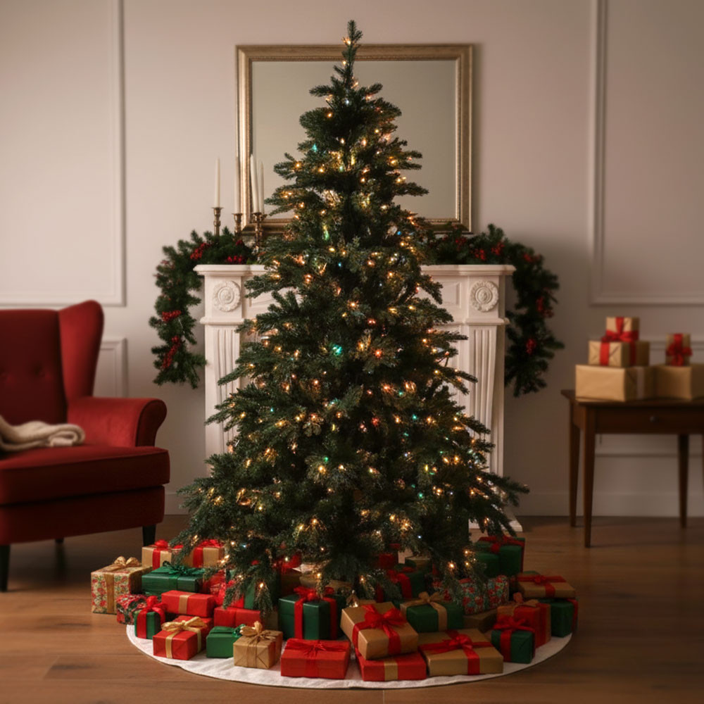 ALBERO 240CM 1320PUNTE 450LUCI C/GIOCHI LUCE