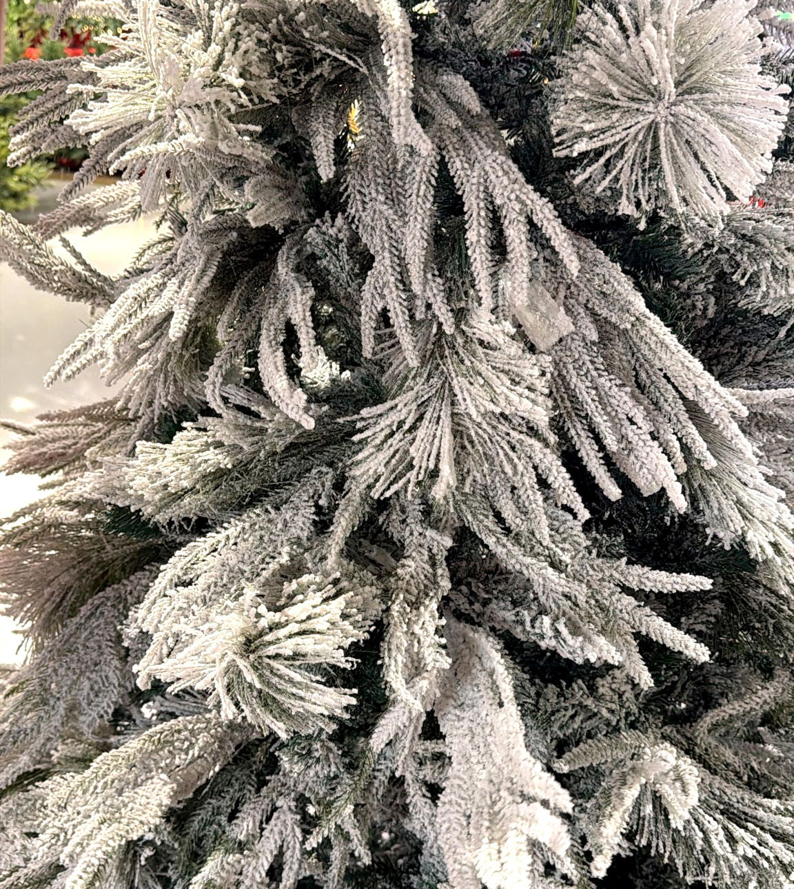 ALBERO 180CM INNEVATO 800P.300LUCI C/GIOCHI LUCE