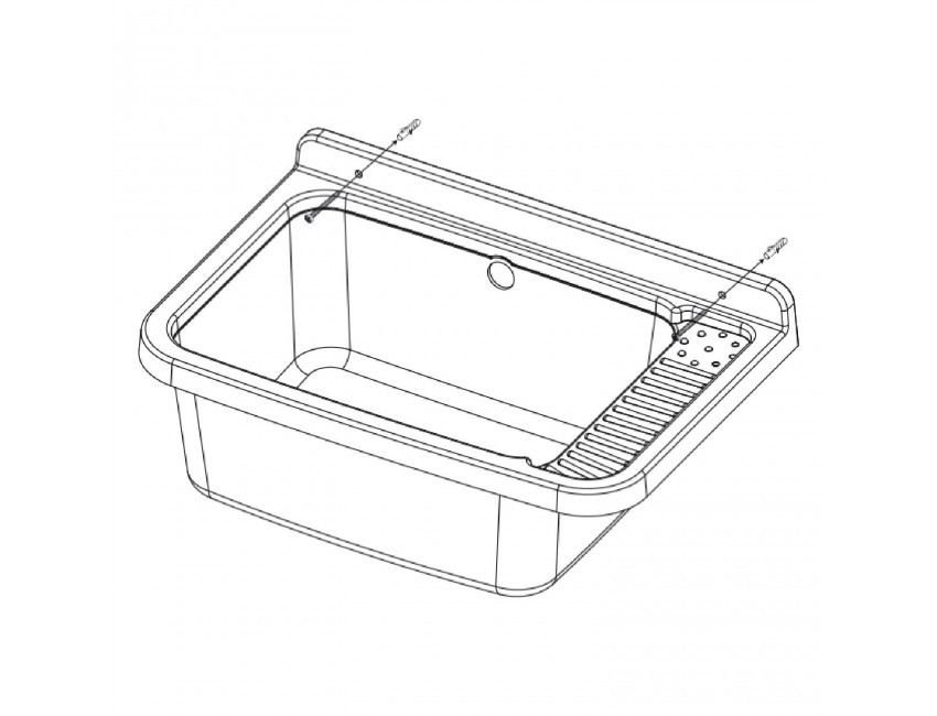 PILOZZO CM.50X35 COMP. DI SIFONE GRANITO