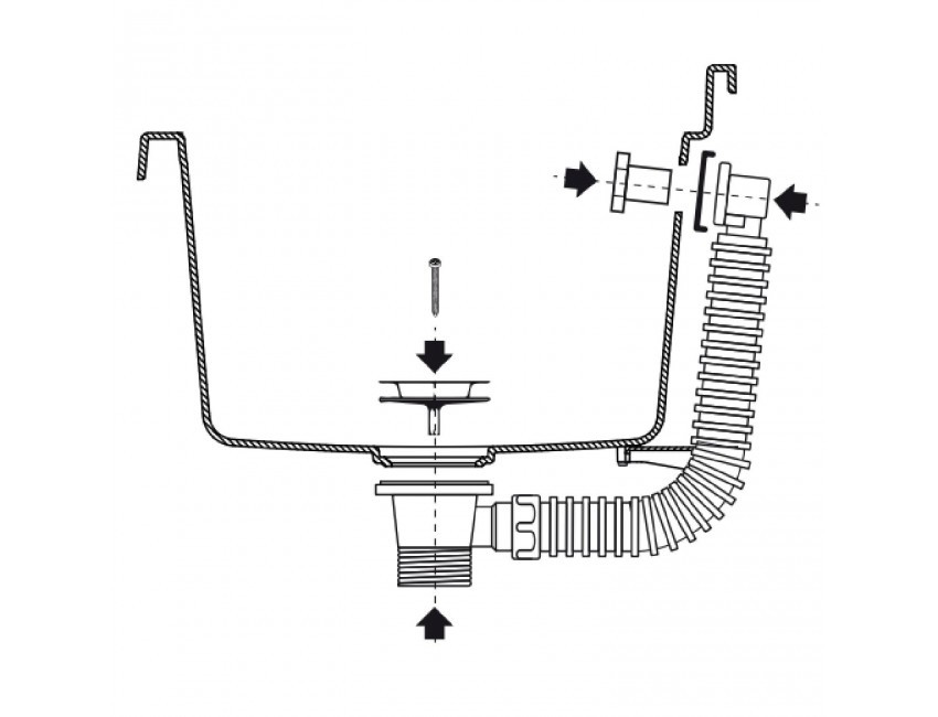 PILOZZO CM.50X35 COMP. DI SIFONE GRANITO