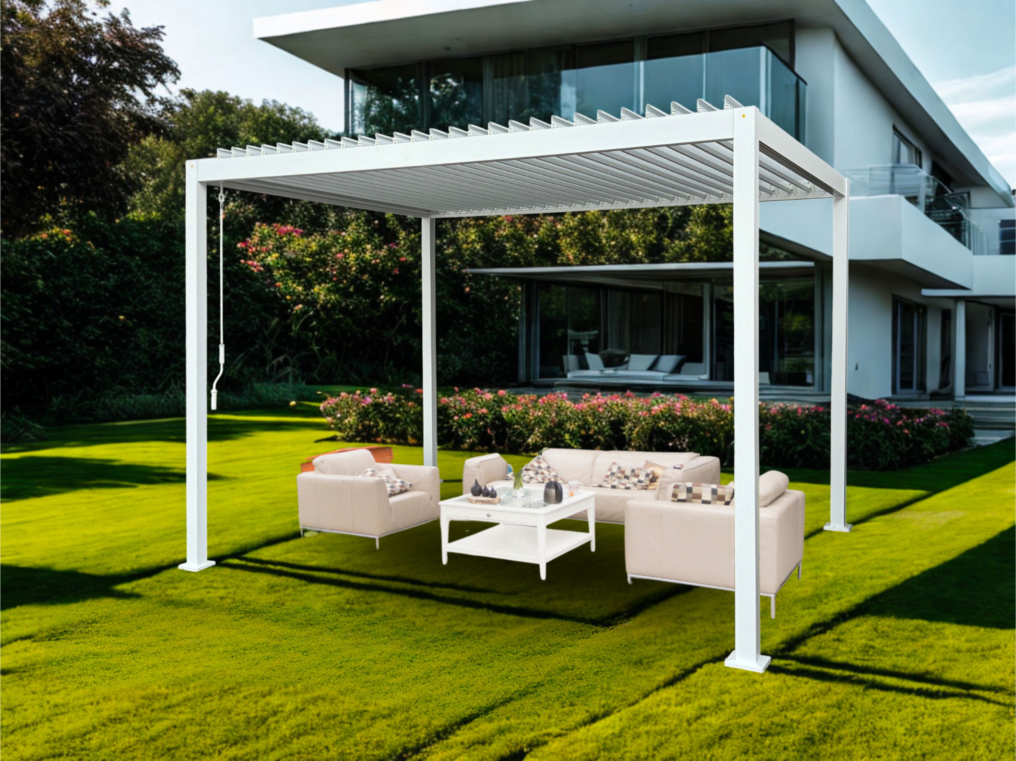 PERGOLA PALMAS MT.3X4 BIANCA