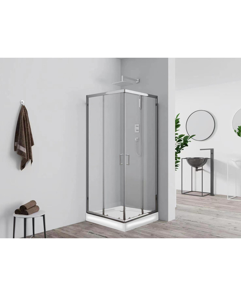 BOX DOCCIA MM.4 79-80.5X79-80.5X190H CROMATO