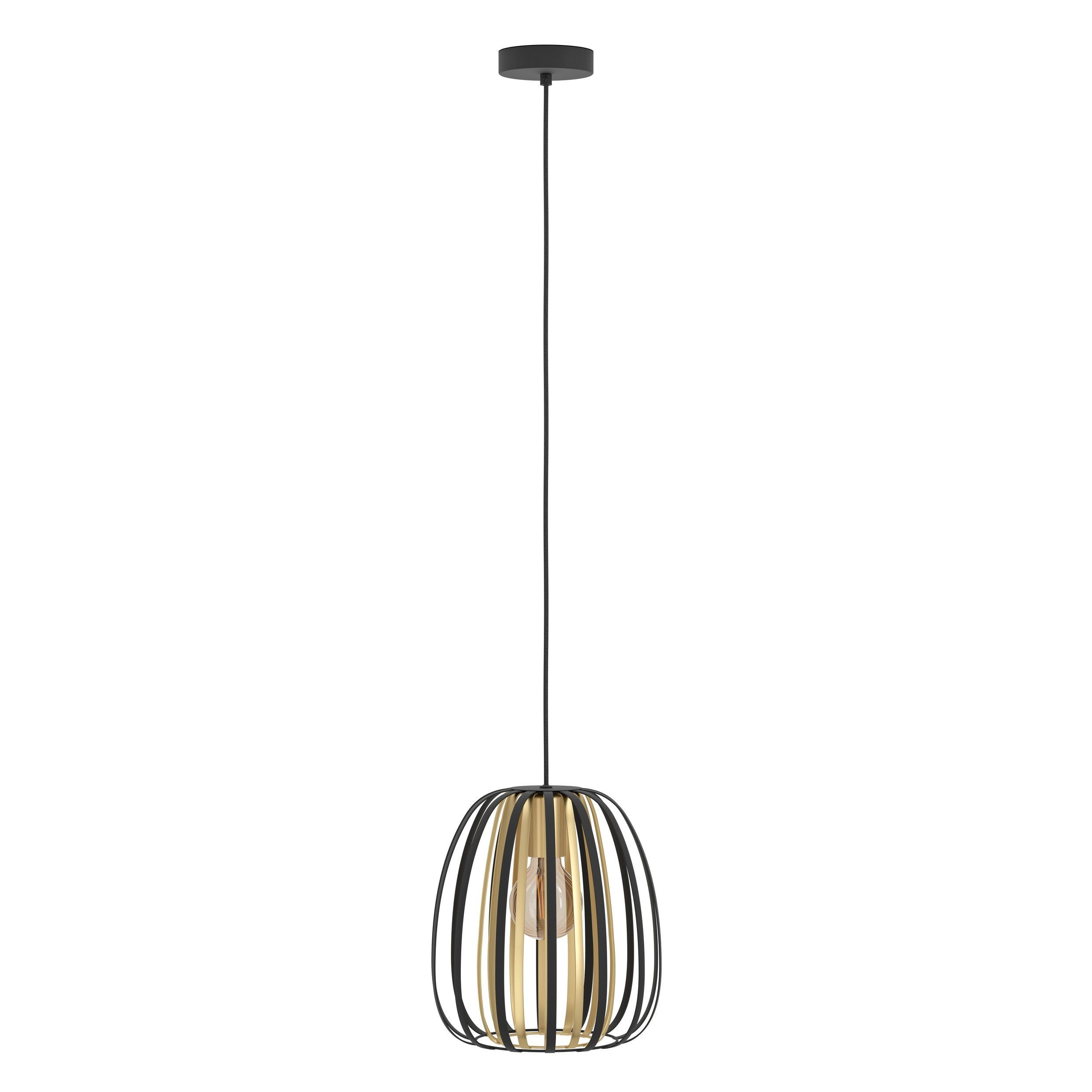 ENCINITOS SOSP.E27 1X40W ACCIAIO/NERO/ORO