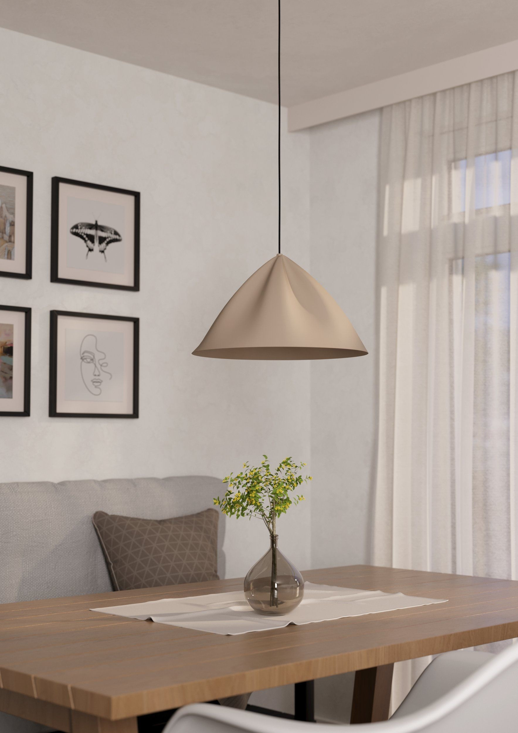 PODERE SOSP.E27 1X40W ACC/SABBIA D.42.5