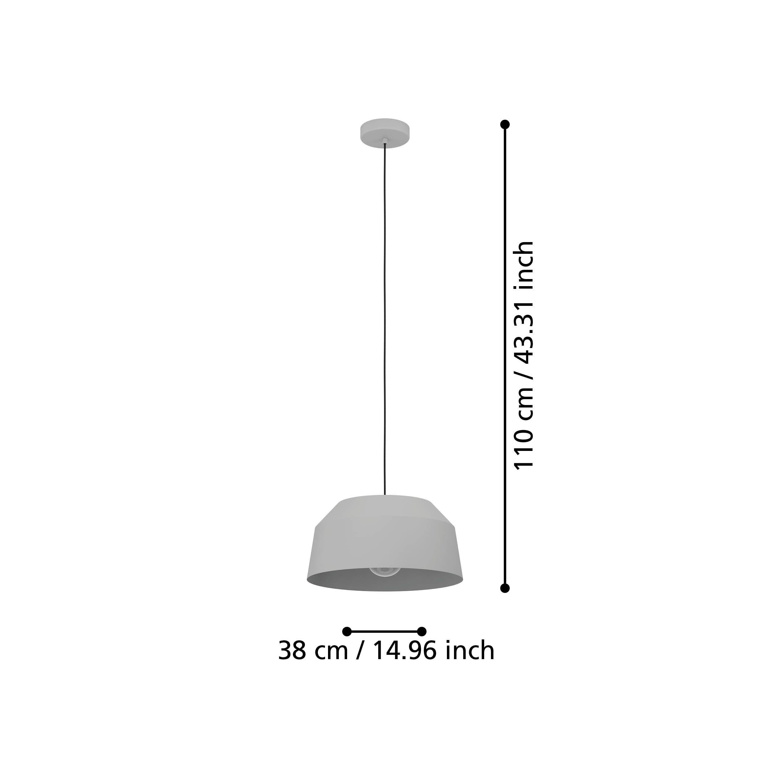 CONTRISA SOSP.E27 1X40W ACC/GR.D.38