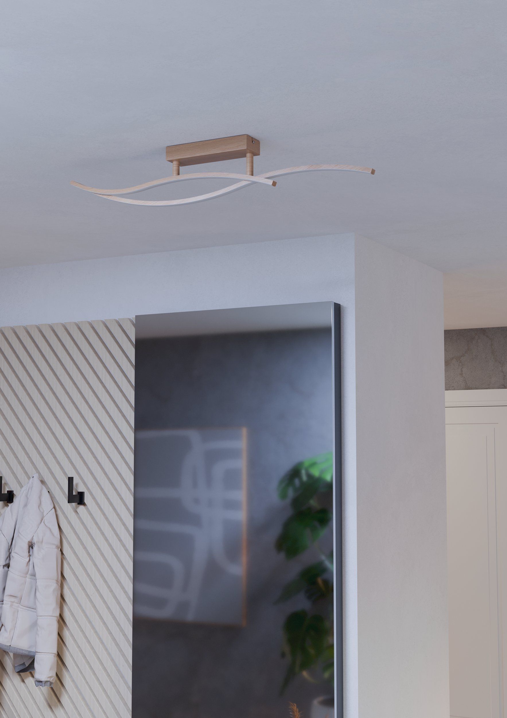 GRISOLIA PLAF.LED 12W 4K MARRONE CM.85