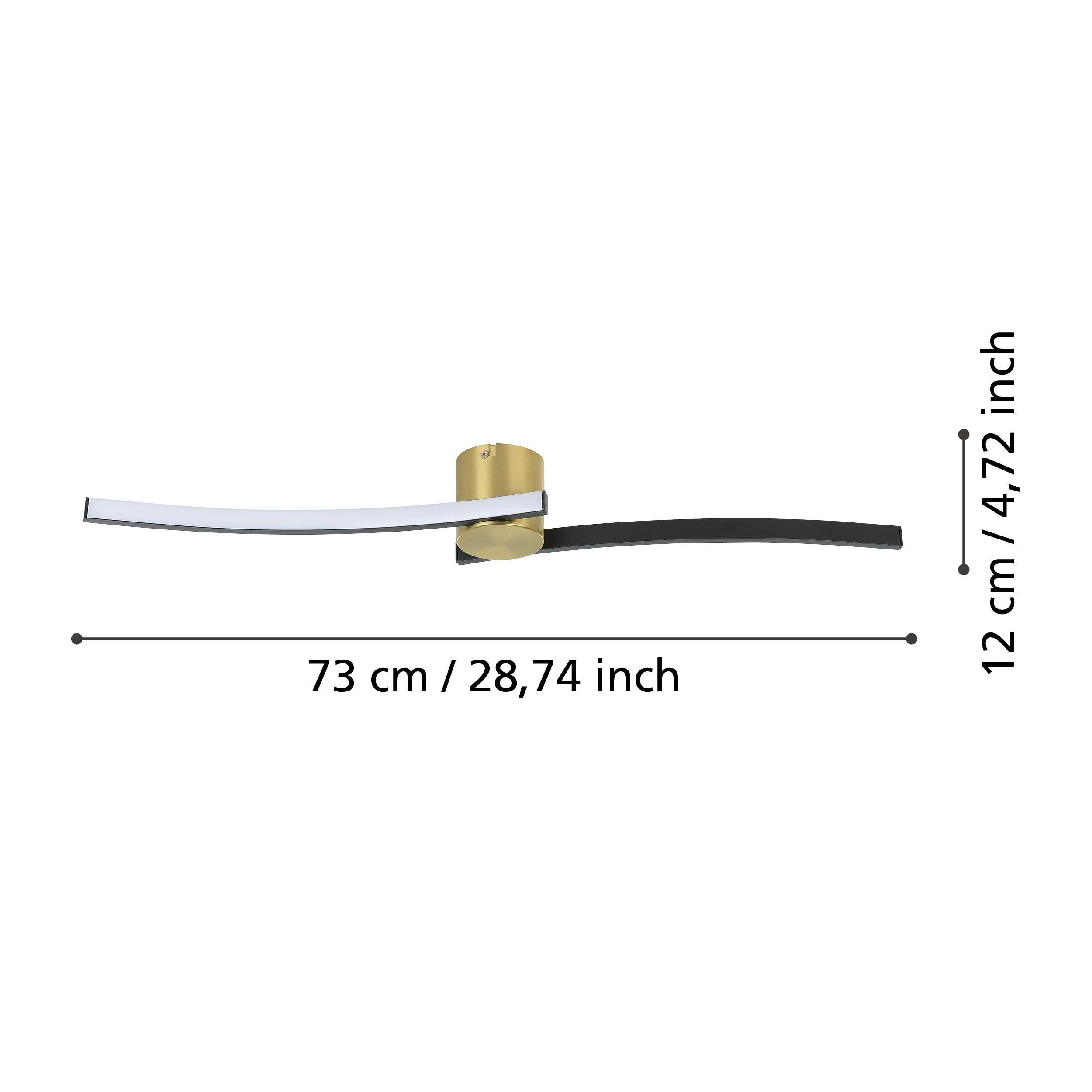 AIETA PL.LED 12W 4K OTT/NERO CM.72