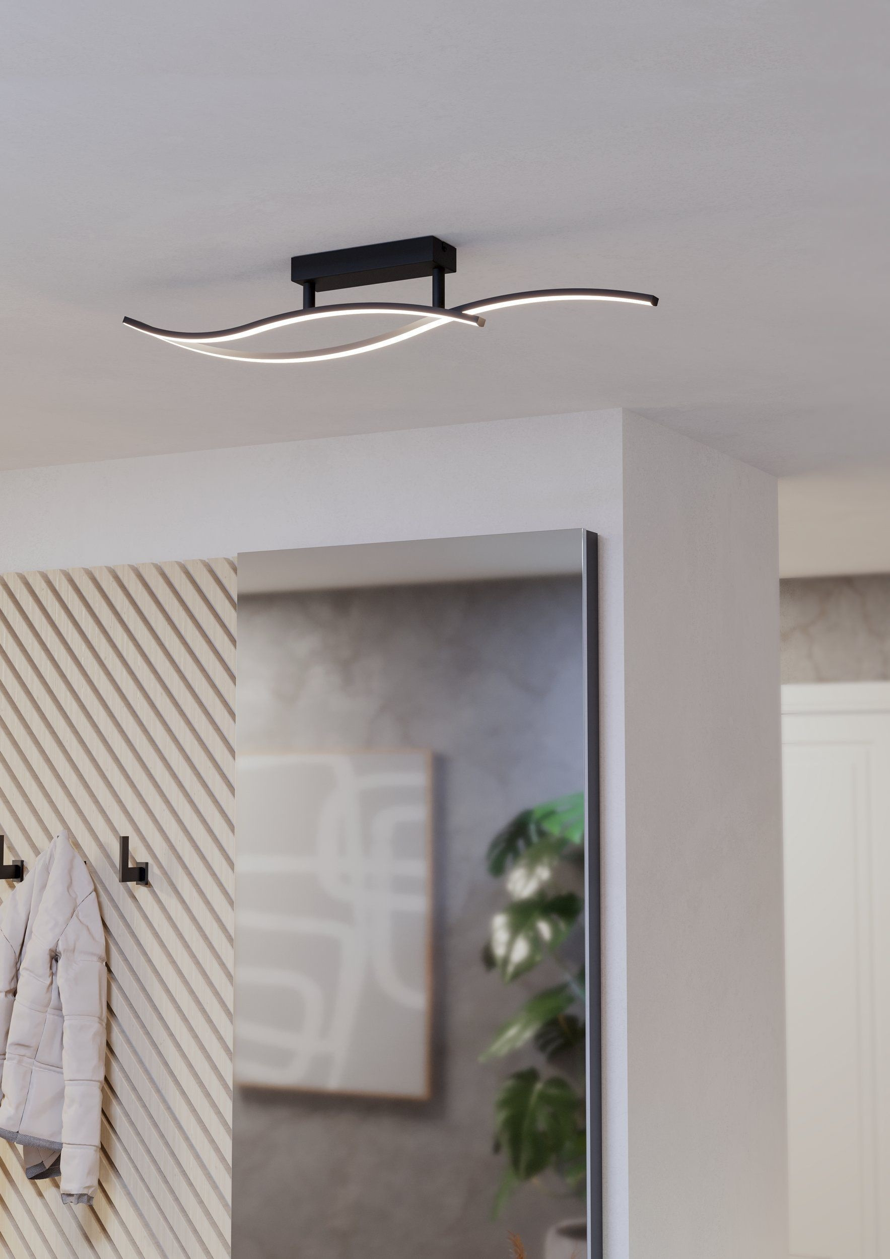 GRISOLIA PL.LED 12W 4K NERO/BIANCO CM.85