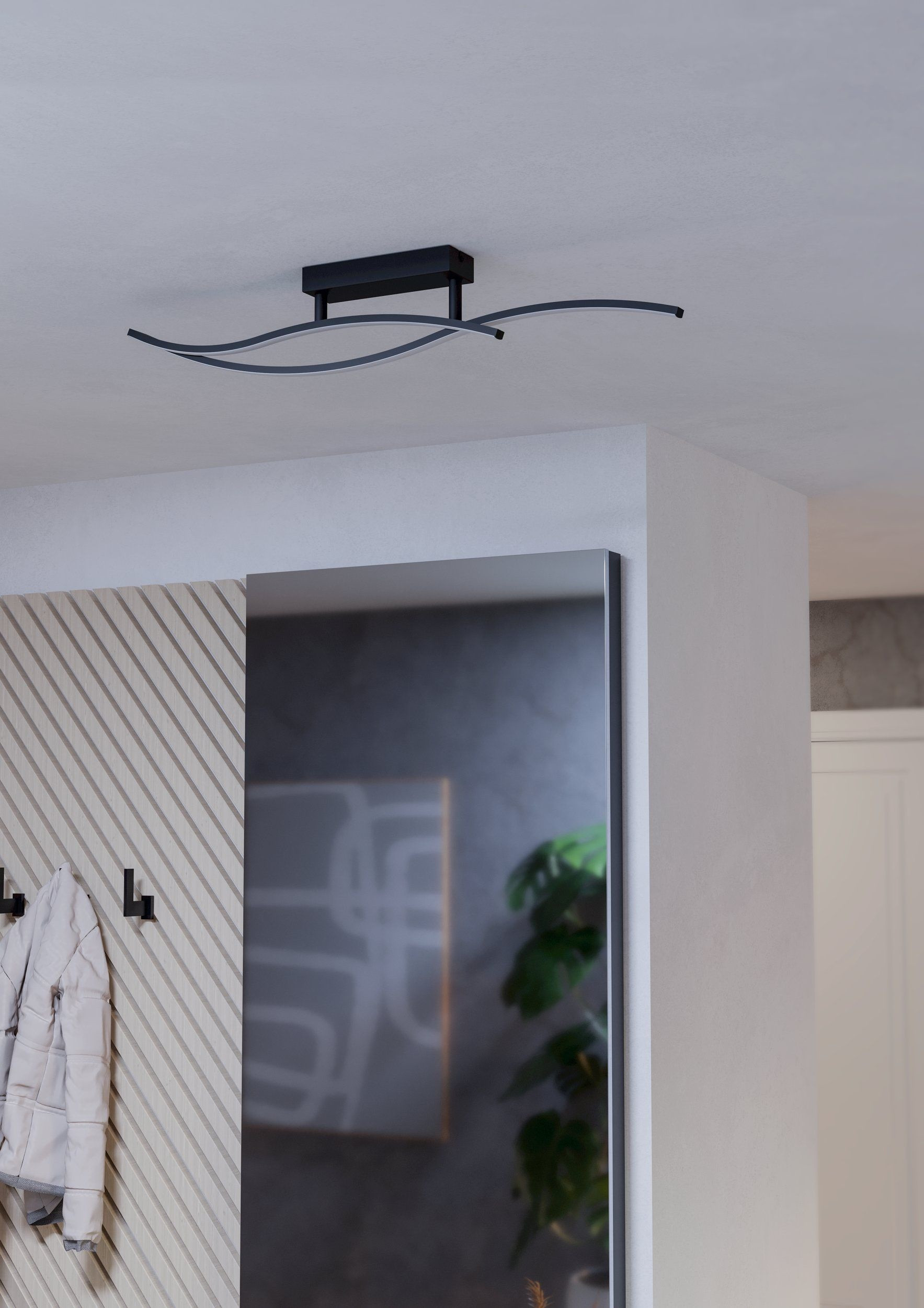 GRISOLIA PL.LED 12W 4K NERO/BIANCO CM.85