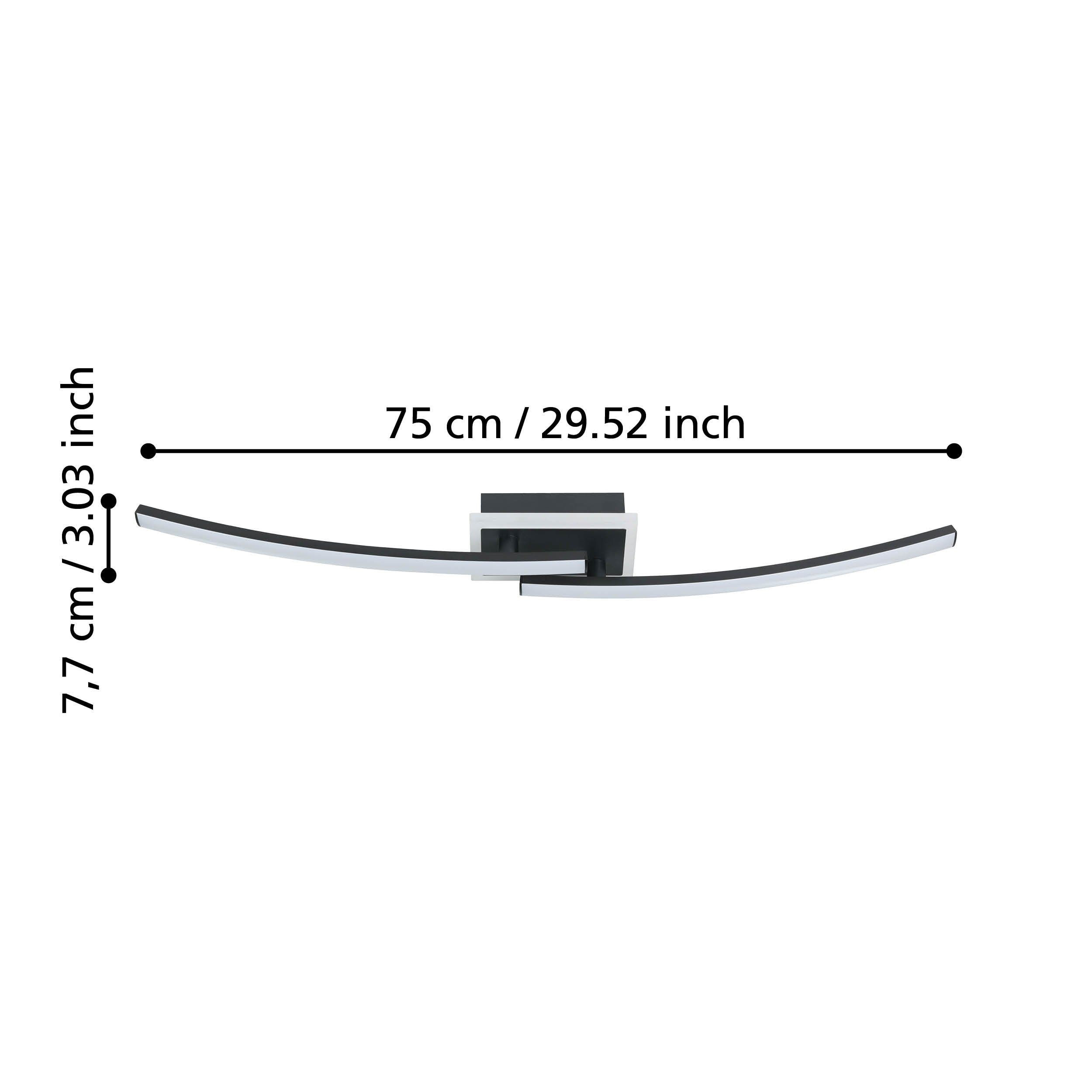 LUNGOLAGO PL.LED 12W 4K NERO/BIANCO CM.74